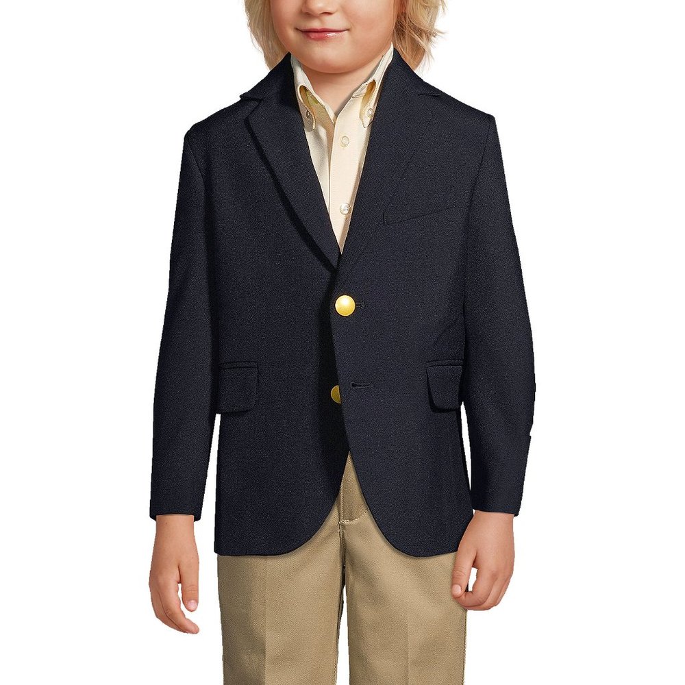 Land's End Little Boys ( LB ) Hopsack Blazer, DEEP NAVY Various Sizes, NWT